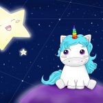 licorne dans la nuit